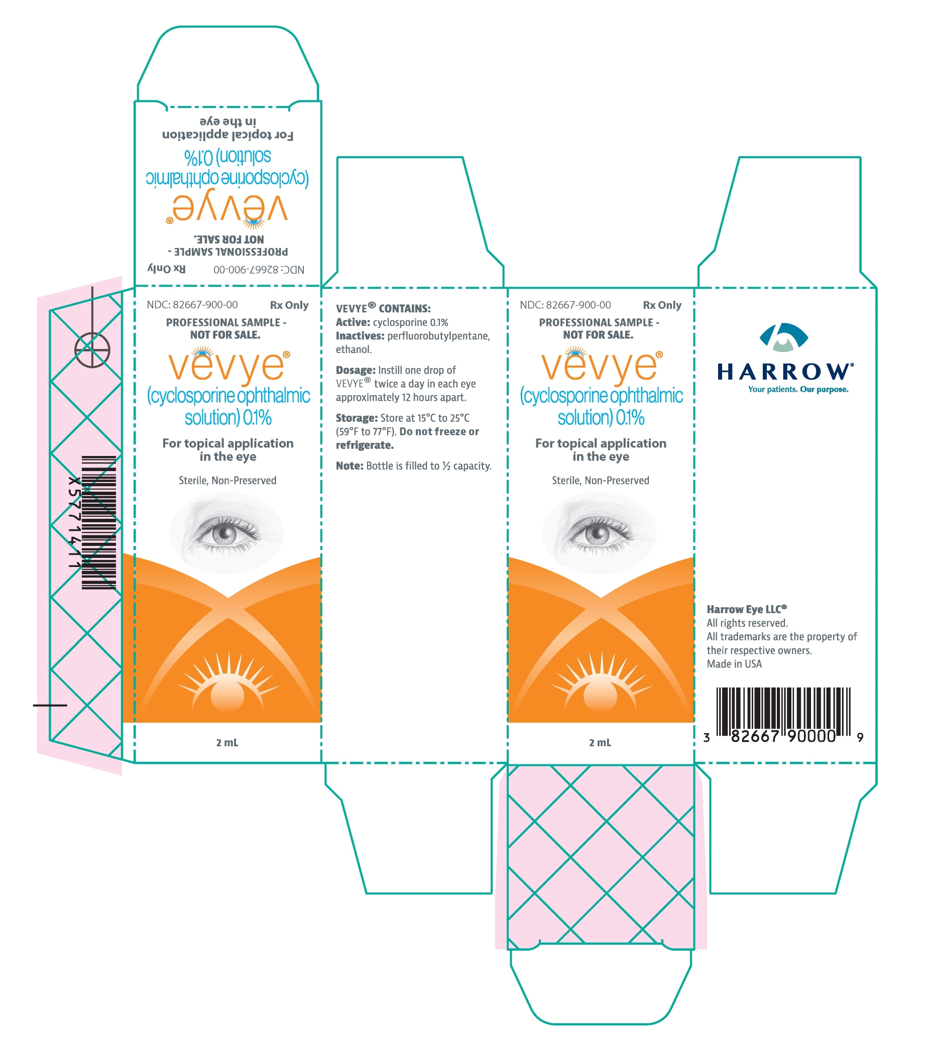Vevye eye drops package insert prescribing information
